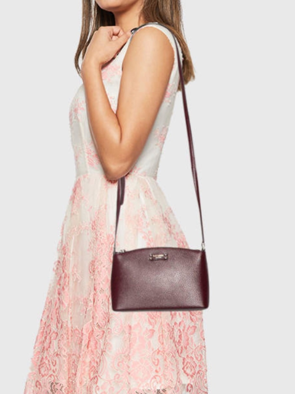 Kate Spade 'Jeanne' NAVY Embossed Leather Crossbody